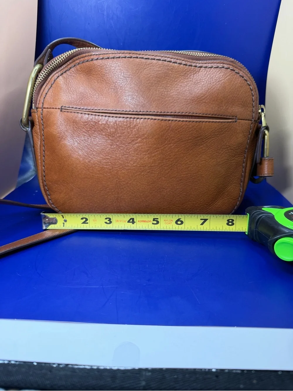 Fossil “Elle” Small Crossbody Brown Leather Bag